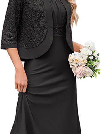 Two-Piece Sequin Dress with Matching Jacket (Wedding Guest & Mother of the Bride)