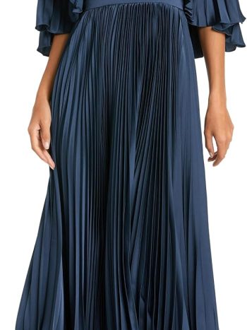 Pleated A-Line Dress (Holiday & Formal Events)